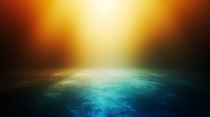 Abstract Gradient Background With Teal And Orange Hues