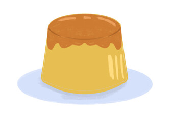 Flan con caramelo