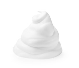 Sample of fluffy foam isolated on white