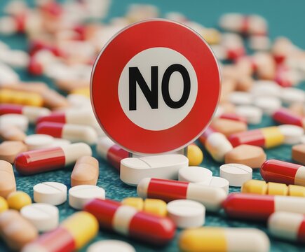 Sign no drugs on board