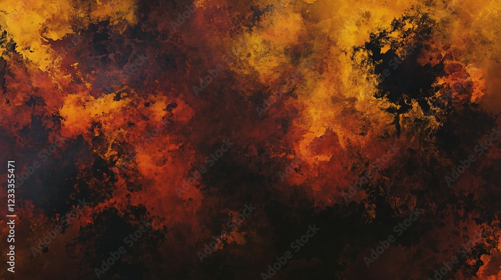 Poster abstract background with dark and orange shades featuring a textured pattern