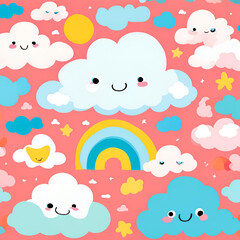 Cute character wallpaper and painting, art