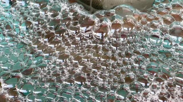 Bubbles on Krating Lai Beach Waters
