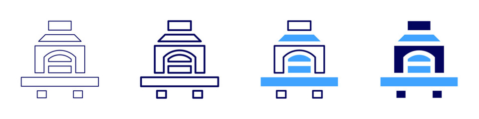 Beef barbecue icon in 4 different styles. Thin Line, Line, Bold, and Bold Line. Duotone style. Editable stroke