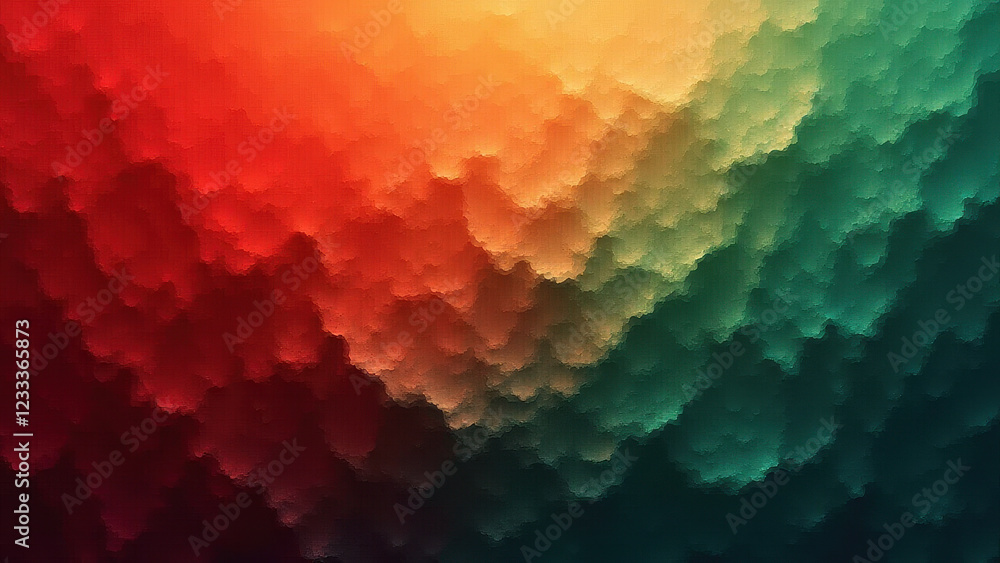Poster abstract red green gradient texture background - abstract art