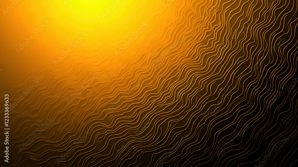 Poster golden abstract wave background texture - abstract backgrounds
