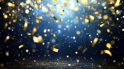 Golden Bokeh in a Dazzling Night