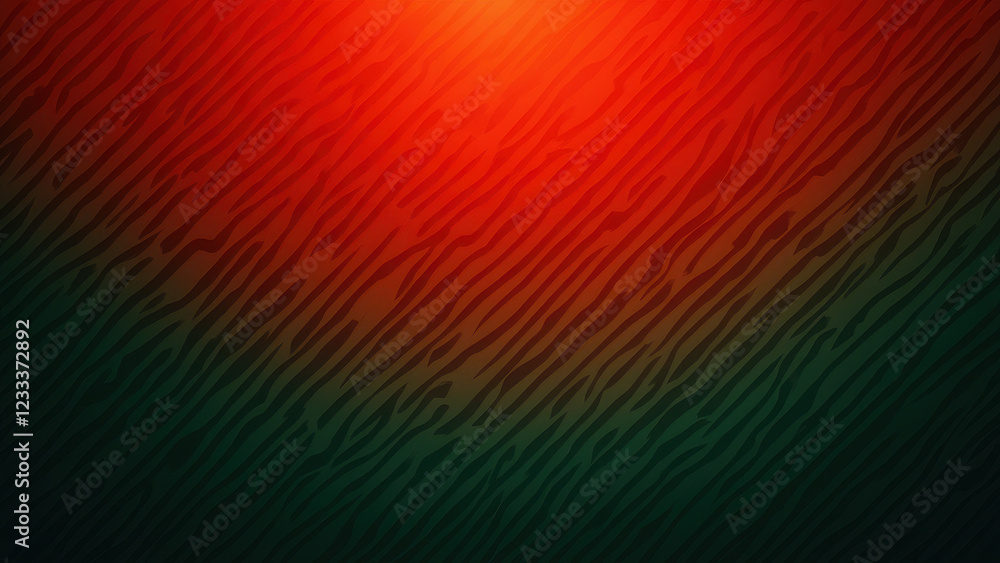 Poster red & green zebra stripe gradient texture - gradient backgrounds