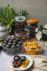 Popular cookies in Malaysia during celebration of Eid Mubarak (Hari Raya).  