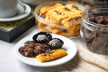 Popular cookies in Malaysia during celebration of Eid Mubarak (Hari Raya).  