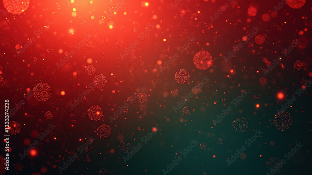 Poster red abstract particle background - abstract backgrounds