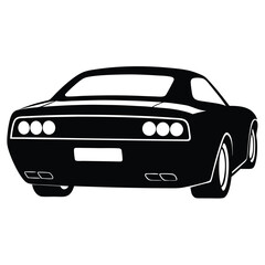 Modern & Classic Coupe Car Vector Art
