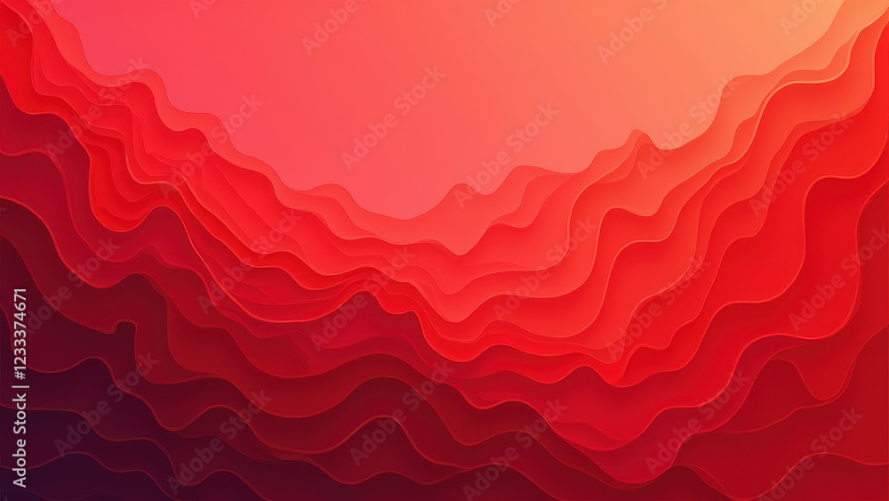 Poster red abstract wave background texture - abstract backgrounds