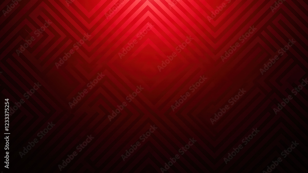 Poster red geometric abstract background pattern - geometric patterns
