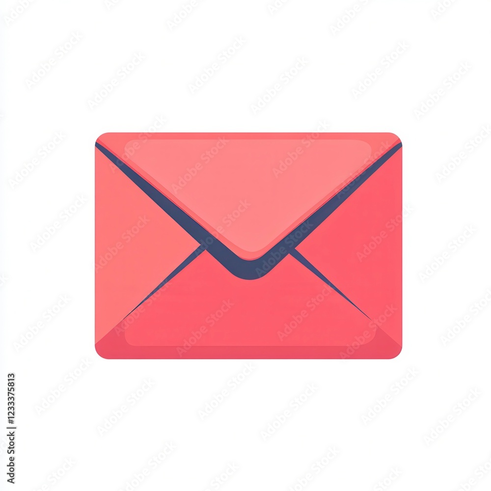 Poster envelope icon symbolizing communication and connectivity in a digital world. generative ai