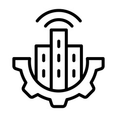 Smart City Solution Icon