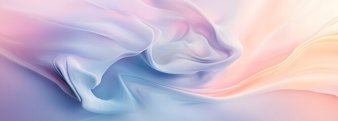 Obraz premium A soft abstract design of swirling pastels, creating a calming and dreamy atmosphere