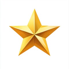 Obraz premium Stylized Gold Star Icon to Symbolize Achievement and Excellence. Generative AI