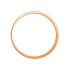 orange pastel circle brush stroke vector isolated on white background. Navy blue enso zen circle brush stroke. For stamp, seal, ink and paintbrush design template. Grunge hand drawn circle shape, 