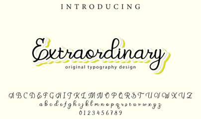 Extraordinary Font Stylish brush painted an uppercase vector letters, alphabet, typeface