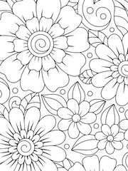 pattern flower for adults 