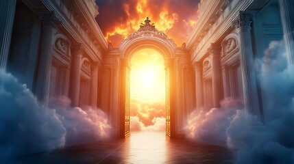 Heavenly Gate: A Celestial Entrance to Paradise