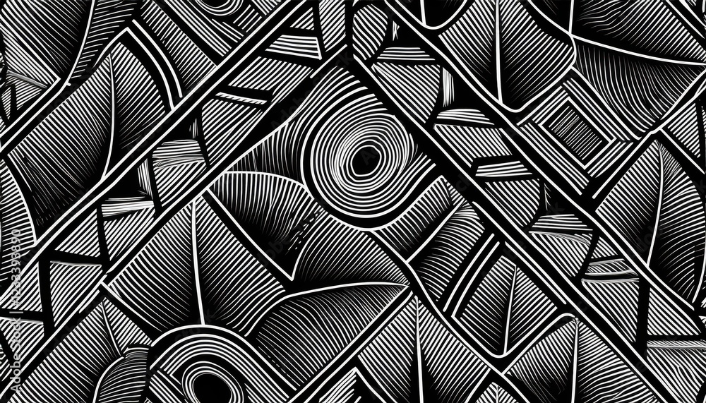 Aufkleber stunning vector abstract african texture a repeated pattern of seamless vibrancy and intricate rhyth