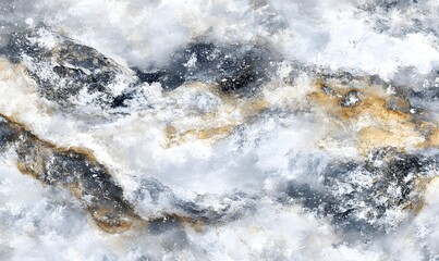 Obraz premium Abstract marble texture; swirling grey, white, gold; background design; home decor