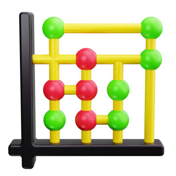 scatter plot 3d render icons