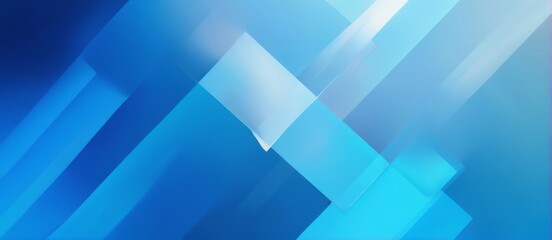 Obraz premium Modern Futuristic Blue Abstract Digital Art with Overlapping Squares and Bright Gradient Colors on a Dynamic Background