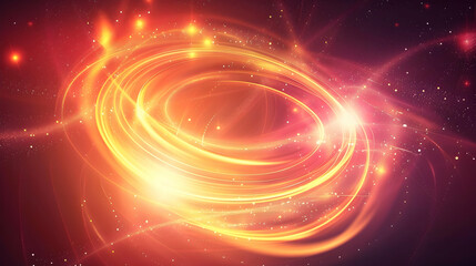 Obraz premium A vibrant cosmic swirl of light and energy, representing a galaxy or nebula.