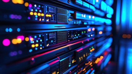 Vibrant Network Server Rack Data Center Technology