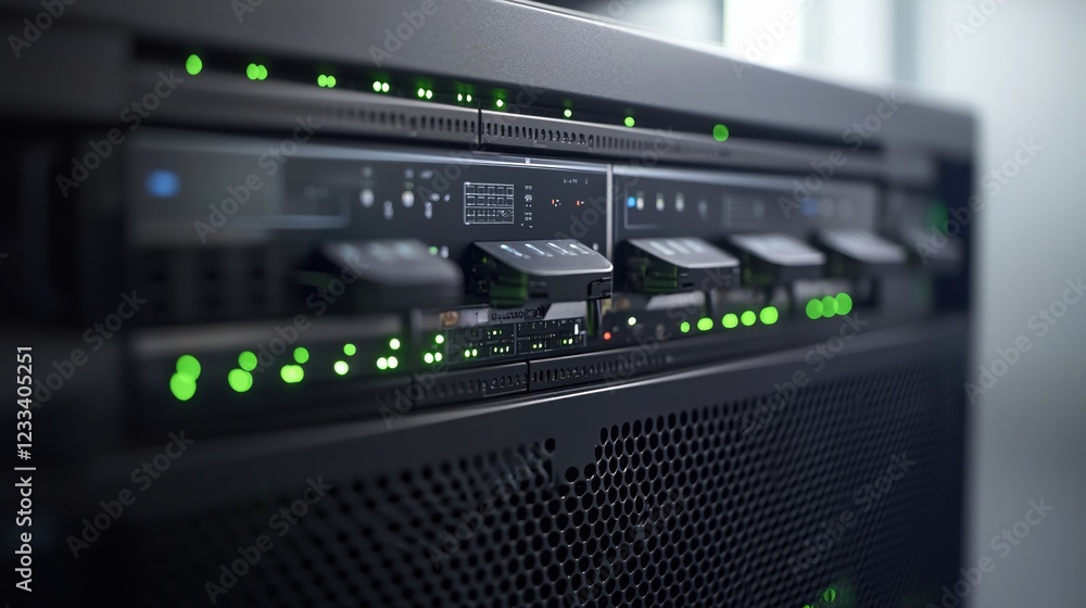 Poster Powerful Server Technology Green Lights Data Center Network System