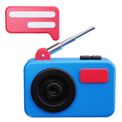 radio 3d render icons