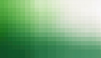 Fototapeta premium Vibrant Pixelated Gradient Wallpaper in Stunning White and Green, Blending Modern Artistry with Natures Calm Elegance for Digital Art or Home Decor