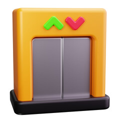 elevator 3d render icons © HacaStudio