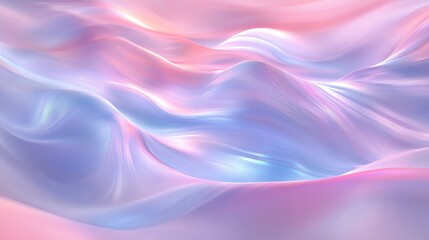 Obraz premium Soft Pastel Waves in Fluid Motion with Subtle Hues and Light