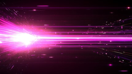 Obraz premium Abstract Pink Light Streaks Digital Burst Image