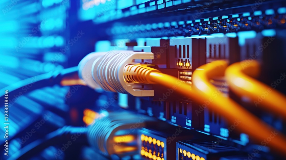 Poster high speed network server data center cables technology