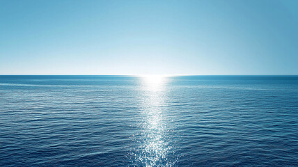 Obraz premium 海と空の交わる場所 – 壮大な水平線が描く解放感