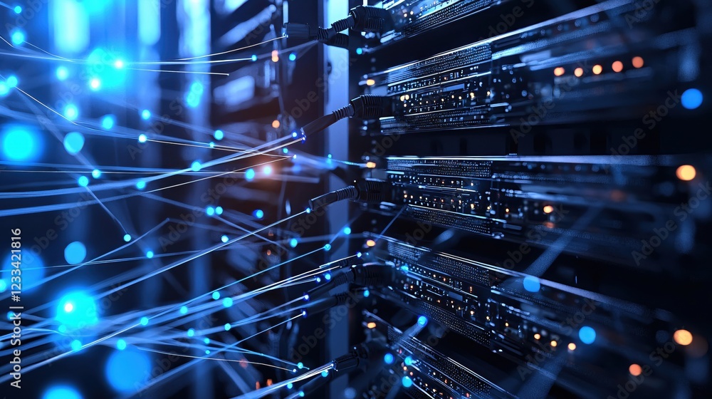 Poster global network server data center technology connections