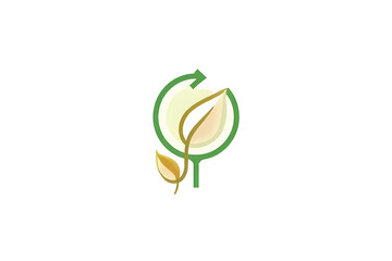 Eco-icons, Nature-inspired symbols, Geometric simplicity, Modern branding, Sustainable design, Abstract nature