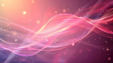 Fototapeta premium Abstract waves of color blending in a dreamy, soft background.