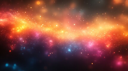Obraz premium Abstract Colorful Sparkle Background With Glowing Lights