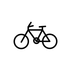 bicycle isolated on white background