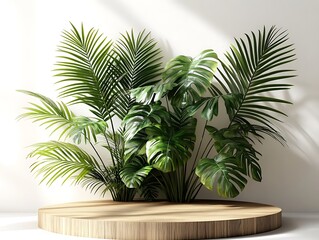 Lush greenery display indoor setting plant arrangement bright atmosphere
