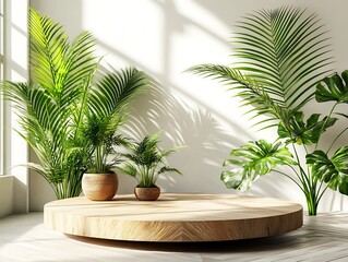 Obraz premium Indoor plant arrangement modern home still life bright environment aesthetic