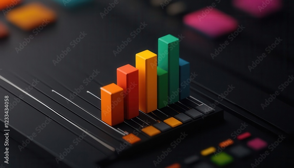 Aufkleber seo keyword research trends. interactive 3d chart showing keyword performance metrics for tracking s