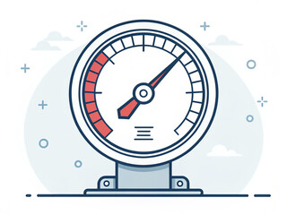 Fototapeta premium Thermometer illustration 