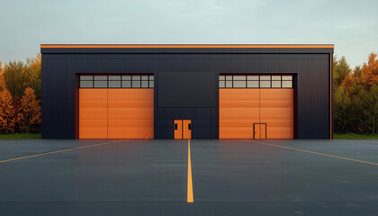 cargo management warehouse scheduling. Warehouse interior featuring a digital board with a timeline of cargo arrivals and departures, efficient scheduling concept